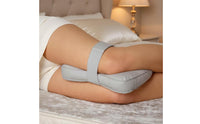 Leg Pillow with Strap Contoured Leg Positioning Pillow Cushion Ergonomic Padded for Side Sleepers, Bed, Sofa