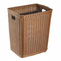 Square Woven Basket Reinforced Edges Deep Storage Basket Open & Household Organizer