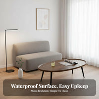 Dual-Level Round End Table Light Luxury Aesthetic 2-Tier Circular Table Space-Saving Modern Design for Living Room, Small Spaces