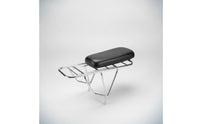Passenger Seat Cushion with Mounting Base Faux Leather Bike Rear Seat Cushion with Hook and Loop Strap Bike Rack Pad Padded