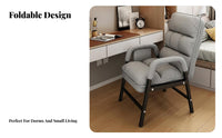 Adjustable Padded Floor Lounger Foldable Design Folding Recliner Space-Saving
