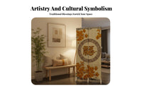Foldable Folding Panel Screen Chinese Design Design 4-Panel Folding Screen Privacy Enhancing Room Divider Versatile Use for Lovers of Asian Decor, Apartment Dwellers, Homeowners, Entrance Hallway, Bedroom, Restaurant