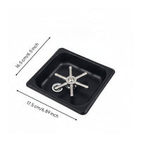 Cup Washer with Recessed Basin Stainless Steel Countertop Cup Washer Resistant   for Bartenders