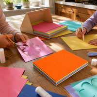 A4/8K Colored Cardstock Paper Set for DIY Crafts, Origami, and Greeting Cards