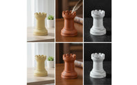 Chess Rook Pen Holder Matte Pen Cup Desk Holder Sculptural Organizer Lightweight for Students, Study Room