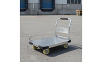 Flatbed Cart with Tie-down Rope Collapsible Platform Hand Truck Padded