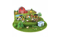 Farm Animal Playset Hand Painted Realistic Animal Figures for Kids