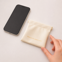 Small PU Travel Pouch for Cables, Auto-Closing Electronics Organiser, Portable Accessory Storage for Travellers