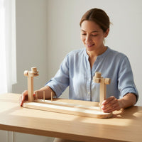 Wooden Embroidery Stand 360° Rotation for Sewing Room