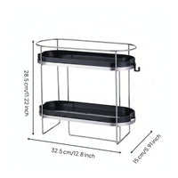 Over-the-Toilet Storage Rack Compact 2-Tier Bathroom Shelf Rustproof