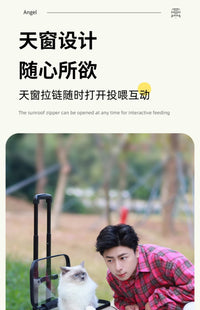 宠物推车猫包外出便携猫咪外出小型犬狗狗行李箱大容量宠物拉杆箱