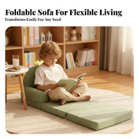 transformable Flip-Open Sofa Foldable Toddler Couch Soft Fabric for children, Toddlers
