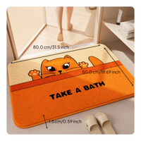 Absorbent Quick-Dry Bath Mat, Non-Slip Rug for Home