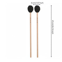 Wooden Marimba Mallets with Beech Wood Handle Warm Marimba Mallet with Wood Handle Professional Glockenspiel Mallets Balanced for Studio, Practice