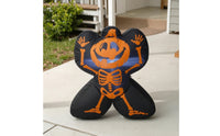 Standing Inflatable Skeleton Seasonal Halloween Inflatable Inflate Party Decor for Patio