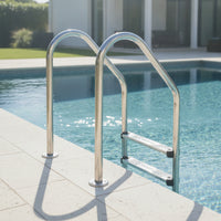Pool Ladder with Handrails 304 Stainless Steel Swimming Pool Ladder Heavy Duty for Backyard