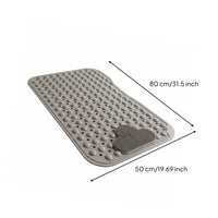 Suction Cup Shower Mat Water Draining Anti Slip Shower Mat Long-Lasting