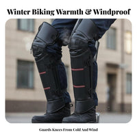 Fleece Lined Leg Protectors Wind Blocking Cozy Insulation for Motorcycle Touring