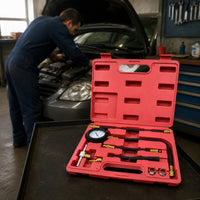 Petrol Pressure  Tester Kit Analog Petrol Pressure Gauge Kit High Precision Tool for Mechanics