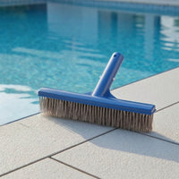 10-Inch Pool Brush with Stainless Steel Bristles Heavy-Duty Pool Brush with Wire Bristles Premium Quality Compatible for Swimming Pools