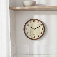 Wall Timepiece with Thermometer and Hygrometer Quartz Movement for Kitchen