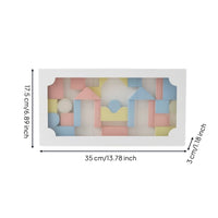 Translucent Acrylic Blocks Open-Ended Sensory Building Blocks Gift-Ready Toy Rainbow for Toddlers