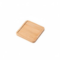 Pot Drainage Tray Multiple Shapes Bamboo Pot Tray Waterproof Round Bamboo Plant Saucer for Indoor, Windowsill, Desktop