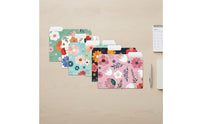 6 Pieces Folders with 1/3 Cut Tab Sturdy File Folder with Tabs Bulk for School