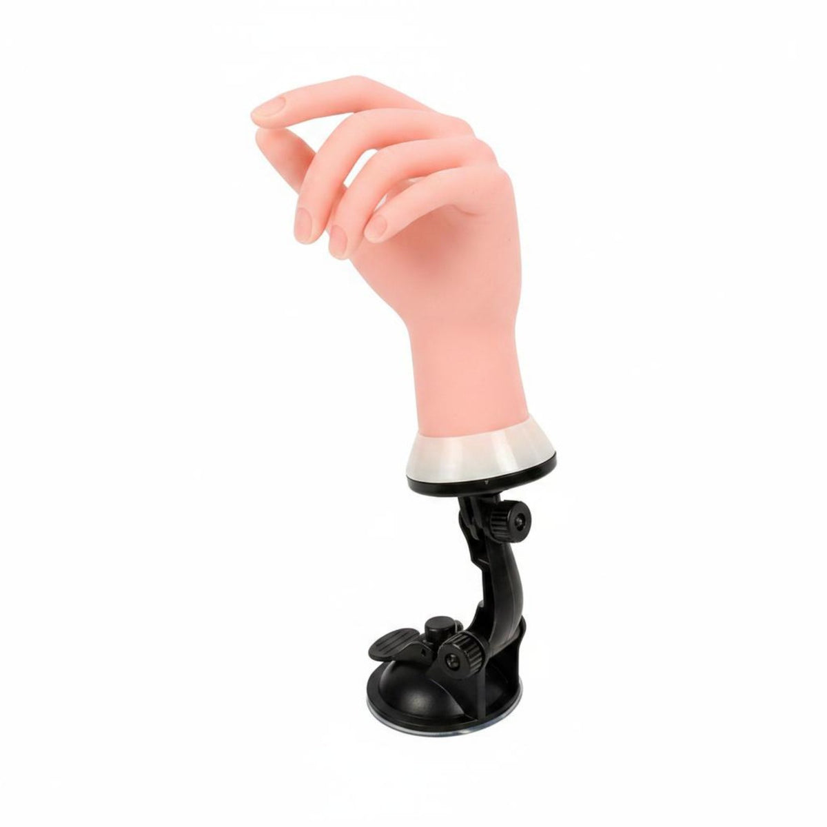 Lifelike Shape Silicone Practice Hand Desktop Stand Training Equipment Adjustable Pose for Nail Salon, Tabletop