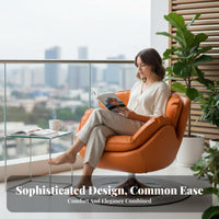 Rotating Barrel Chair Pillow-softLike Comfort Rotating Chair and Ottoman Set Sturdy Duty Includes Footrest for Adults