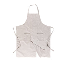 Wide Coverage Split-Leg Apron Three Pockets Work Apron Adjustable Buckle Workwear Long