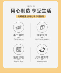 仿藤编筷子笼家用筷子篓笔筒厨房沥水勺子餐具收纳编织筒子