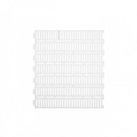 Reinforced Piglet Slatted Panel Double-Rib Manure Drain Board Plastic Farm Flooring White for Piglets