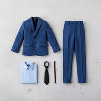 Tailored Pinstriped Suit Set Woven Texture 1/6 Scale Suit Set Slim Cut 30 Cm Doll Outfit Fitted