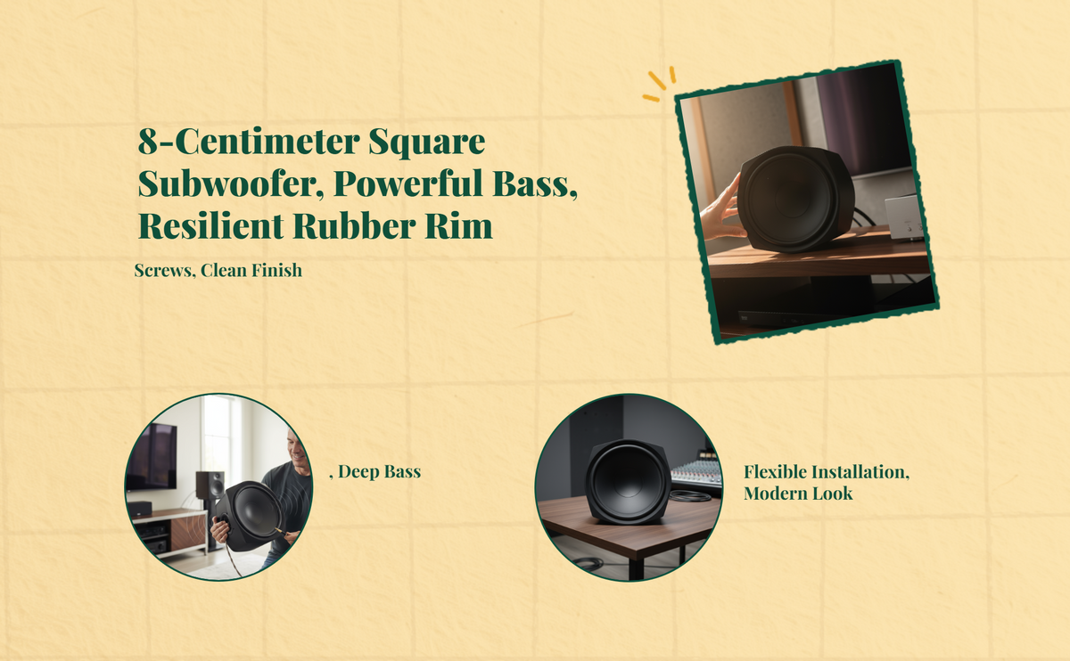 8" Subwoofer, 330W, 4-Ohm