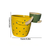 Mother-and-Child Planter Curved Supports Mother and Child Planter Drainage Hole
