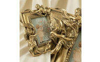Photo Frame with Angel Figures Ornate Angel Frame Intricate for Entryway
