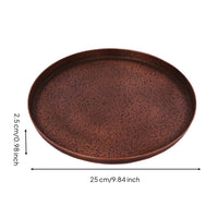 Stone Grain Tray Shallow Tray with Textured Surface Rustic for Hosts