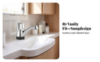 Brushed Silver Washroom Faucet