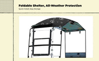 Foldable waterproof scooter shelter