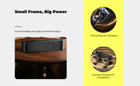 Portable Bass Speaker, HiFi Stereo Sound, Home & Outdoor