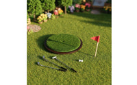 Miniature Golf Equipment Model Desktop Decoration Dollhouse Golf Course for Hobbyists