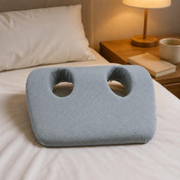 Hollow Ear-Shaped Opening Neck Pillow Headphone Friendly Memory Foam Neck Pillow