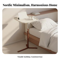 C-Shaped Overbed Cart Multi-Functional Laptop Stand Space-Saving Design
