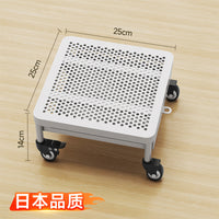 Rectangular Plant Pot Tray with Wheels and Water Collection