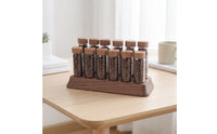 Coffee Bean Display Stand 12-Hole Coffee Bean Storage Display Rack for Baristas