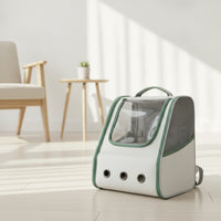 Pet Carrier with Mesh Window Structured Dog Backpack Comfortable Cat Backpack for 	 Pets Care Visits Visits