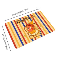Quick-dry diatomaceous earth bath mat