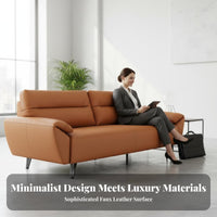 3 Pieces professional Executive Design Piece Reception Set Professional Look Multi-Piece Couch Arrangement hardwood Wood Frame business-grade Furnishing Sturdy Construction for Office Managers, Company professionals, Business Owners, Waiting Room