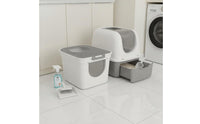 Cat Litter Box Odor Control Enclosed Cat Pet Waste Container Easy to Hygienic Pet Toilet for Cats